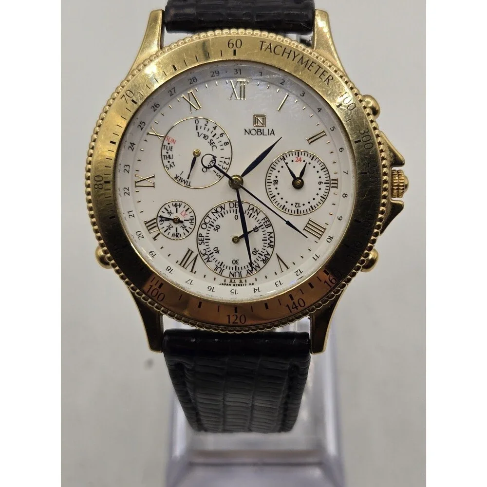 Rare Citizen Noblia 41mm Men's Multifunction Watch. New Battery.